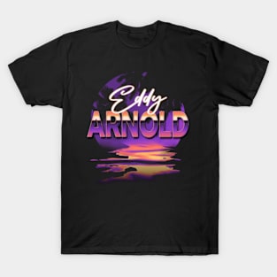 Classic Eddy Name Vintage Styles Christmas Purple 70s 80s 90s T-Shirt